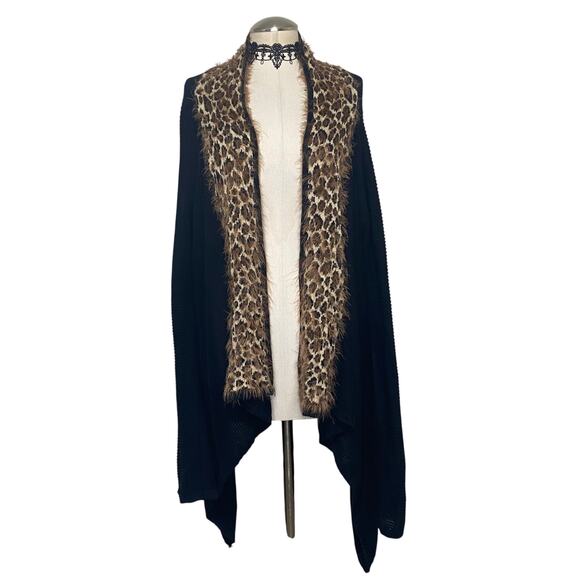 Isabellas Closet Soft Fuzzy Knit Goth Emo Grunge Cardigan - Picture 1 of 12